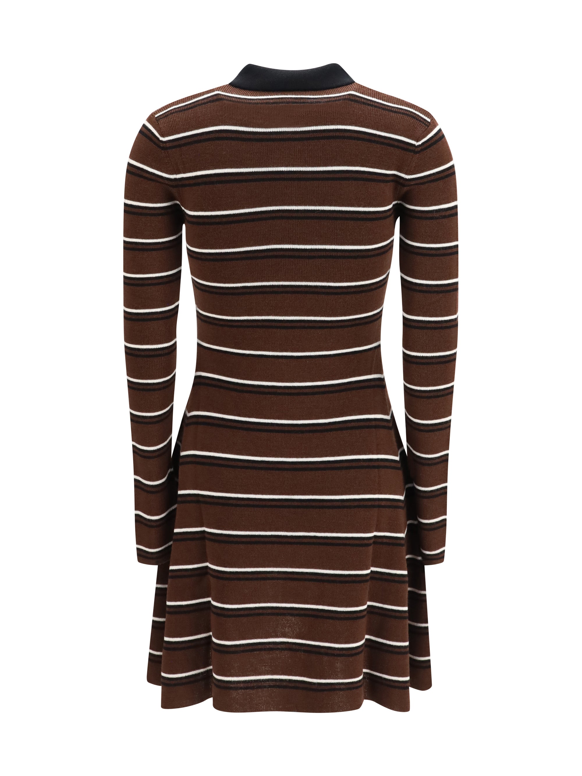 striped wool polo dress