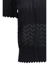 open-knit t-shirt