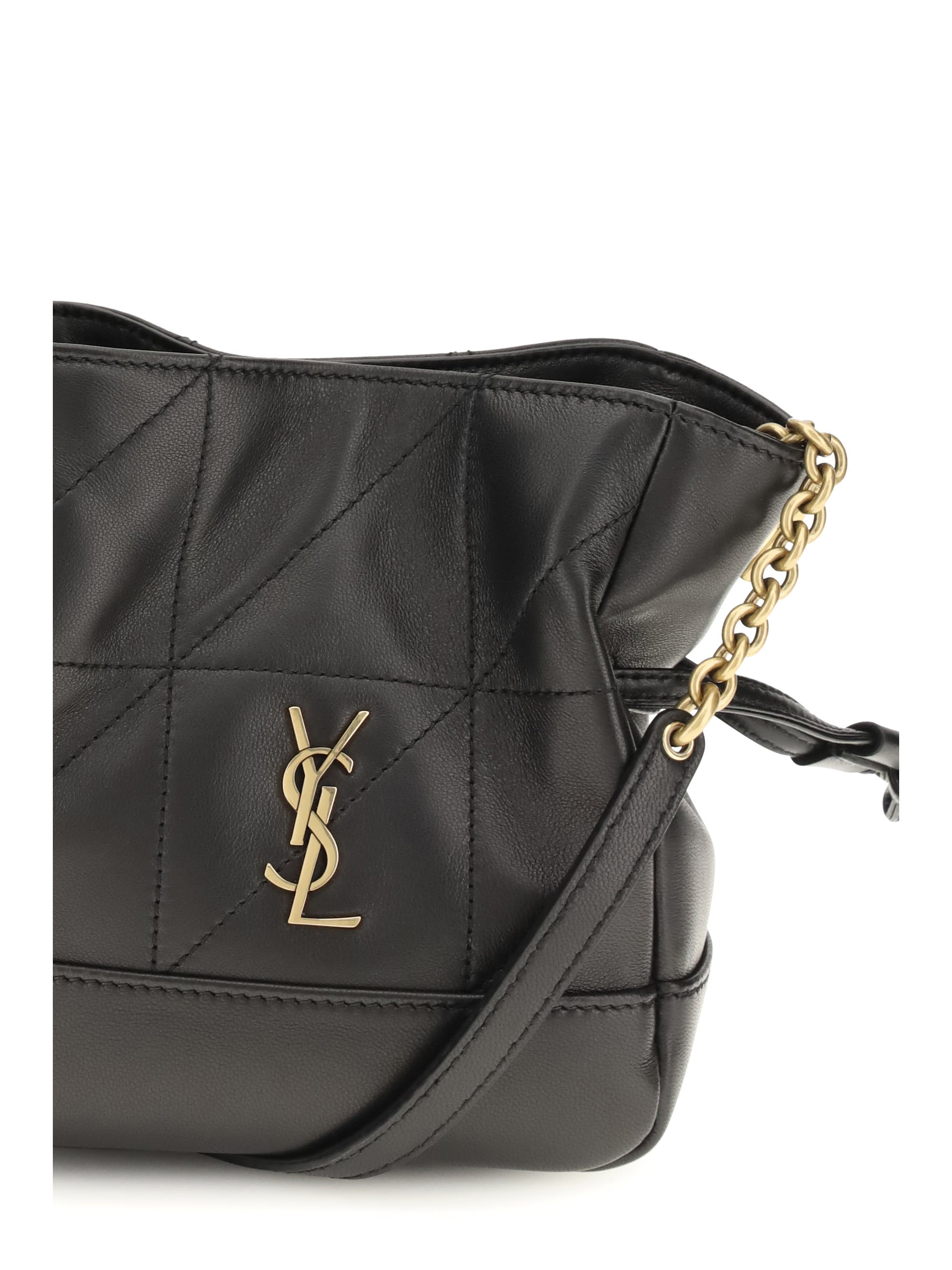 SAINT LAURENT OS jamie mini leather clutch bag