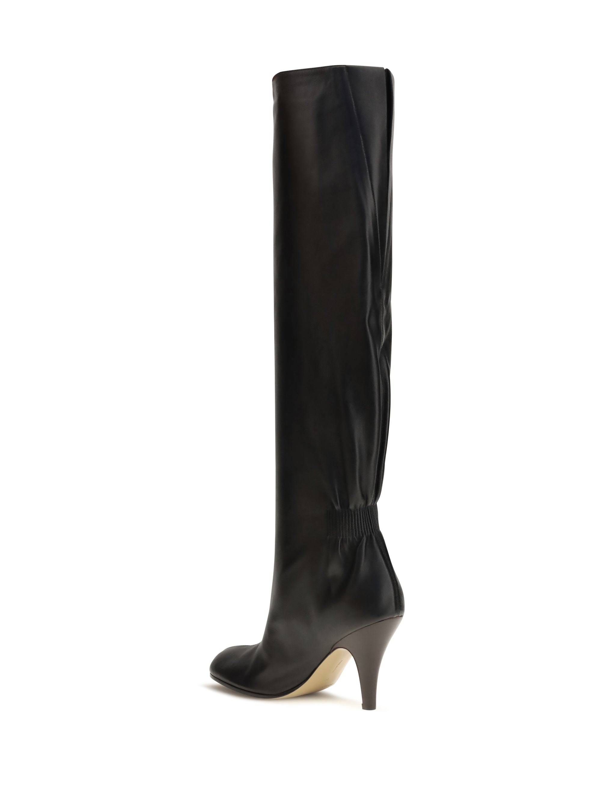 leather high boots