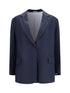 BRUNELLO CUCINELLI 38 fluid viscose and linen twill jacket