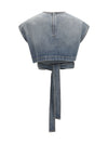 denim belt top