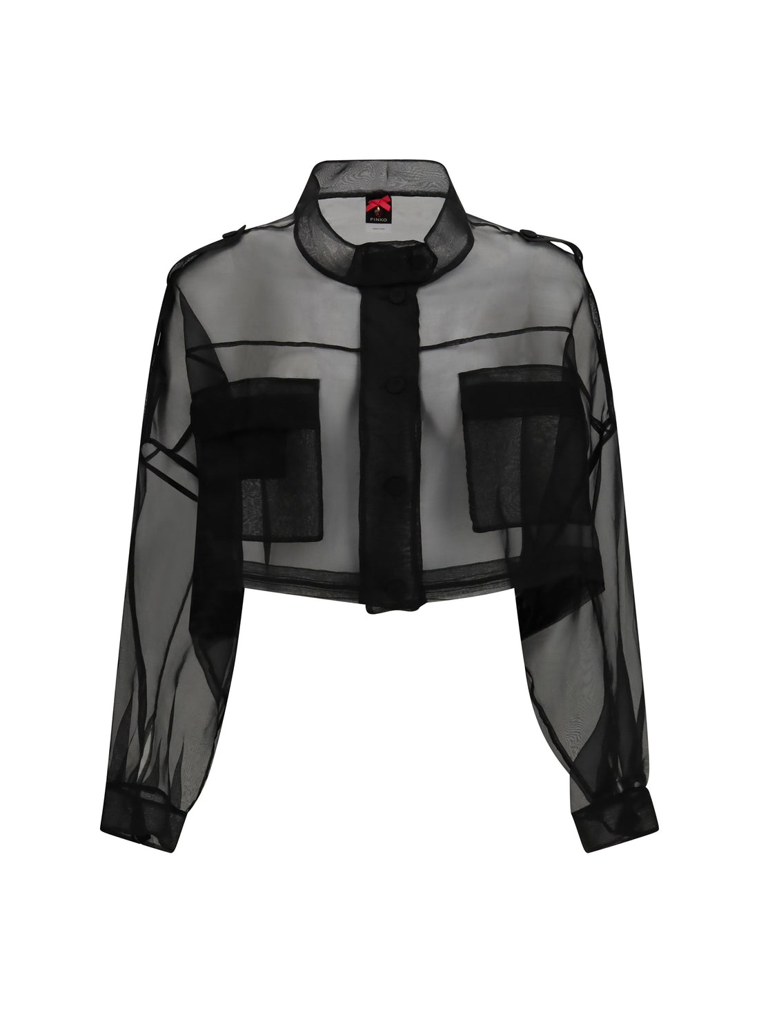 PINKO 38 cropped jacket with pockets