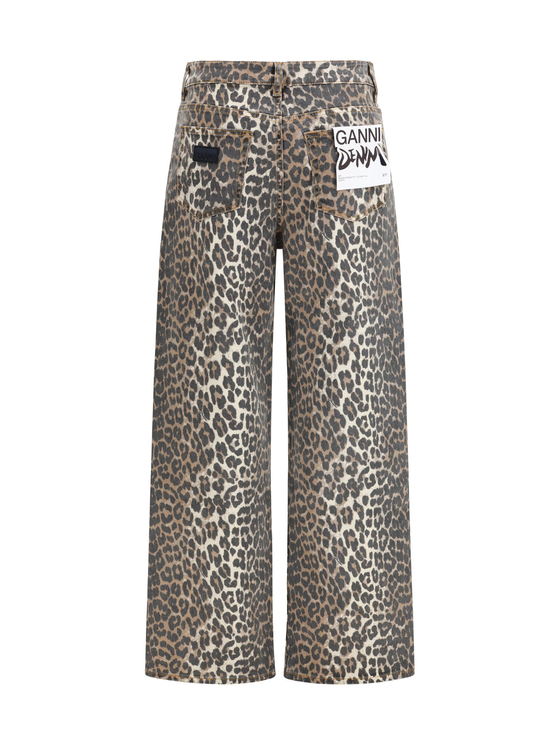 GANNI 27 animal print jeans 