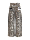animal print jeans