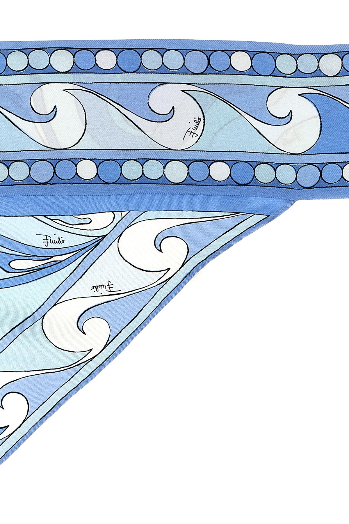 bandeau in orchidee print silk twill