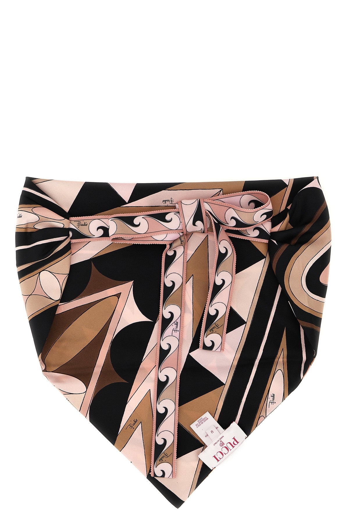 bandana-style triangle hair scarf in silk twill