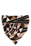 bandana-style triangle hair scarf in silk twill