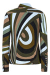 all-over stretch viscose shirt
