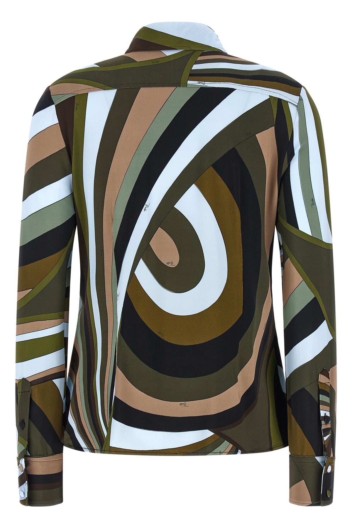all-over stretch viscose shirt