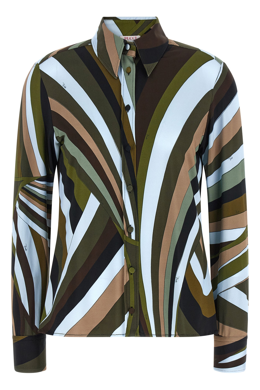 PUCCI 38 all-over stretch viscose shirt