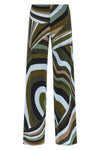 stretch viscose satin jersey pants