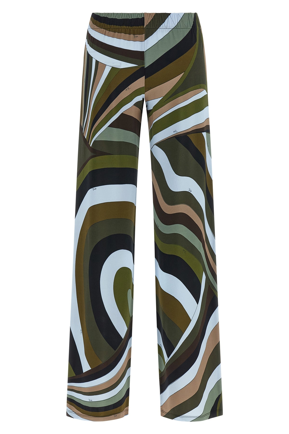 stretch viscose satin jersey pants