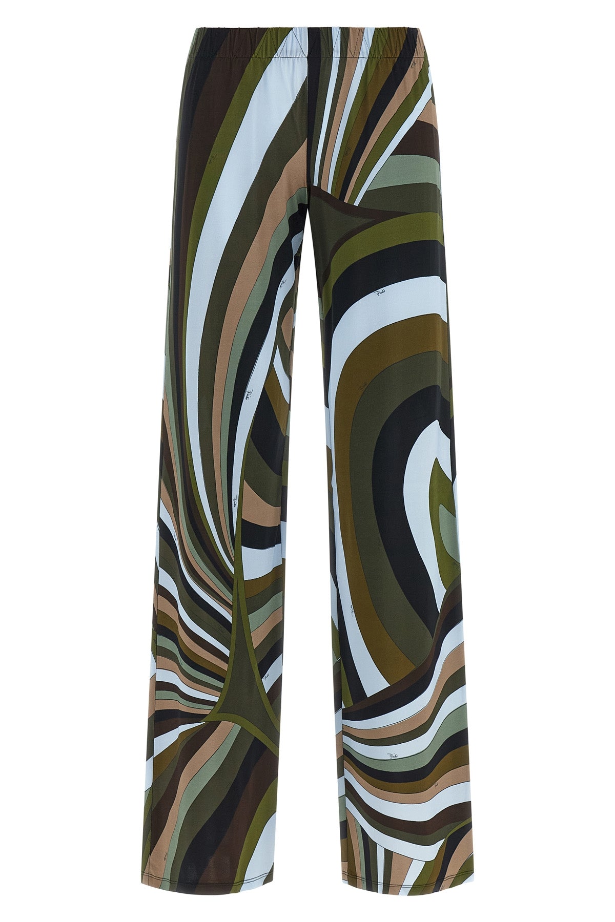 stretch viscose satin jersey pants