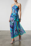 all-over vivara print one-piece swimsuit in stretch lycra