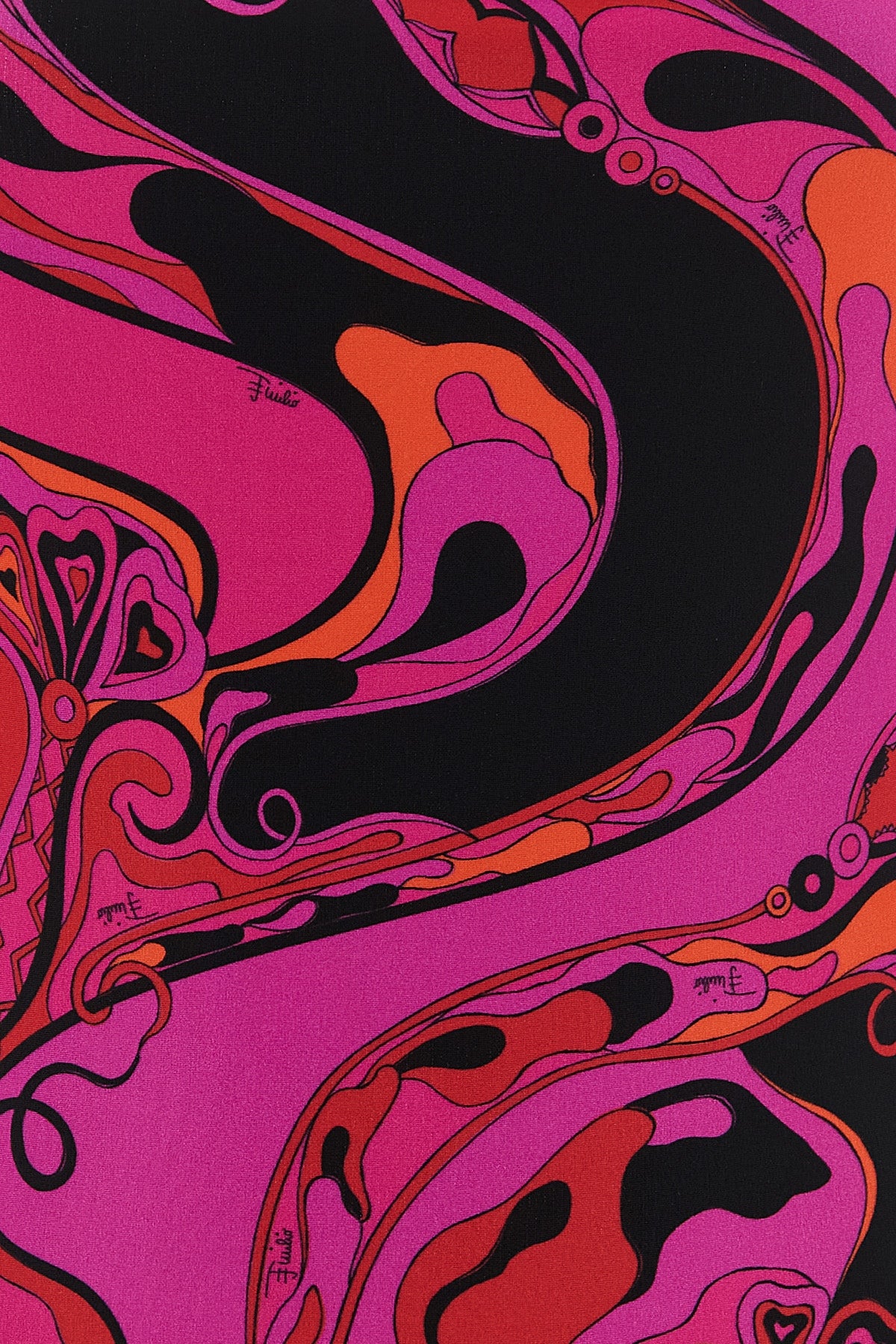 the pucci one-piece swimsuit stands out for its essential silhouette enriched by