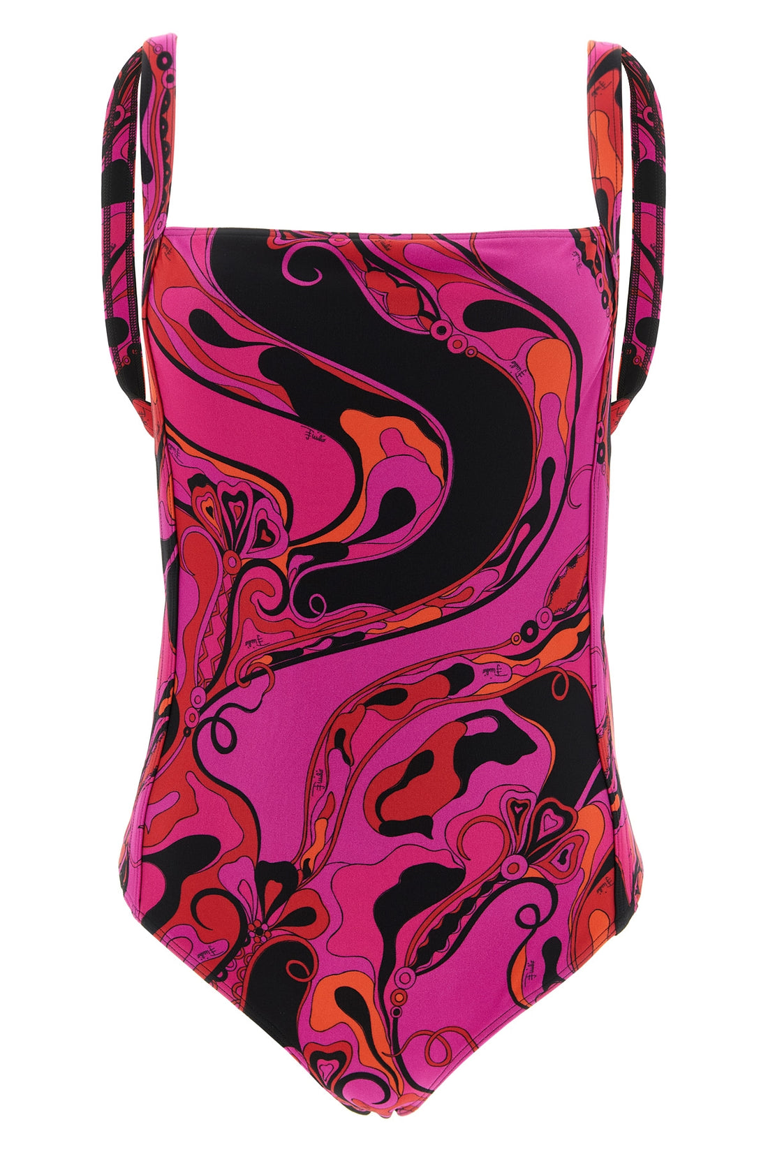 PUCCI L the pucci one-piece swimsuit stands out for its essential silhouette enriched by