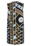 mini dress in all-over vivara print silk twill