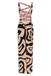 long compact jersey dress