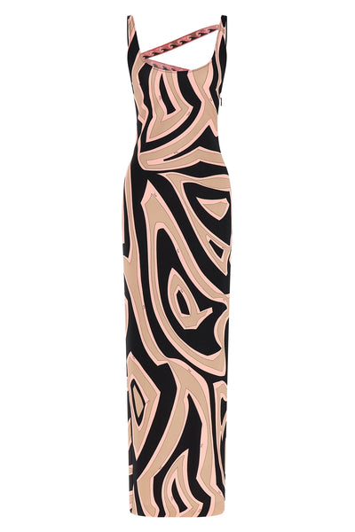 long compact jersey dress