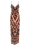 all over crepe de chine silk dress