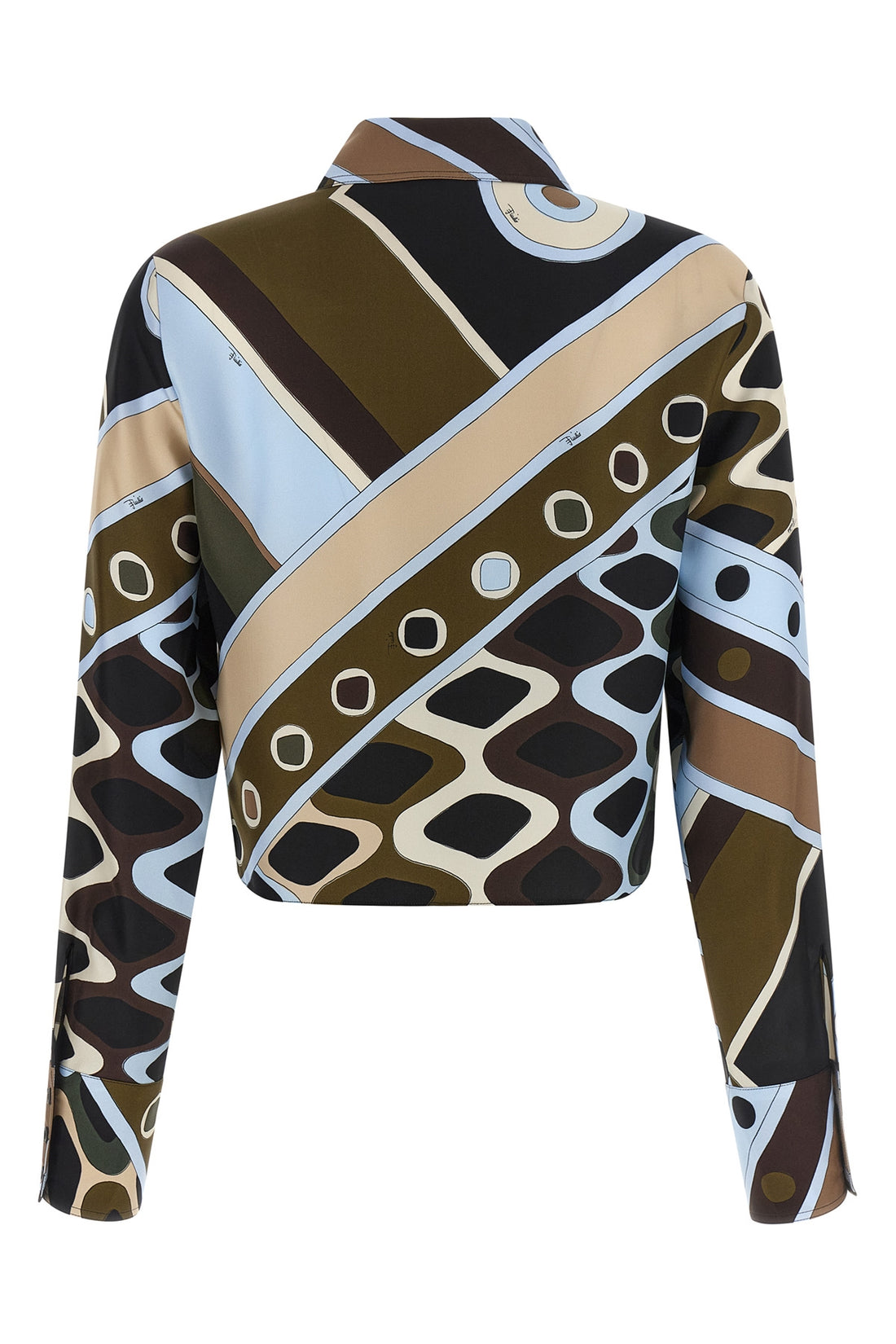 PUCCI 40 all over vivara print silk twill shirt