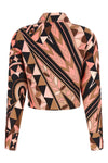 manuba print silk twill shirt