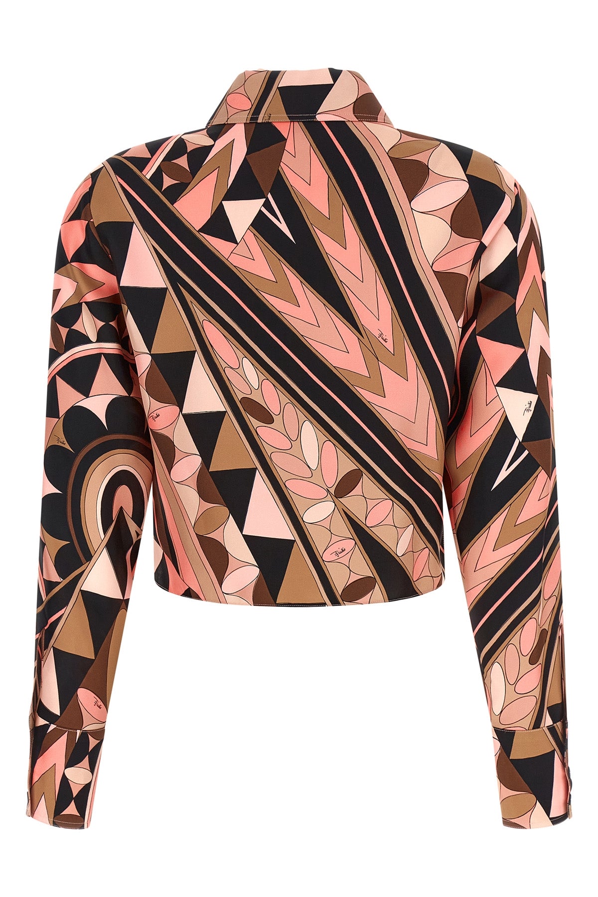manuba print silk twill shirt