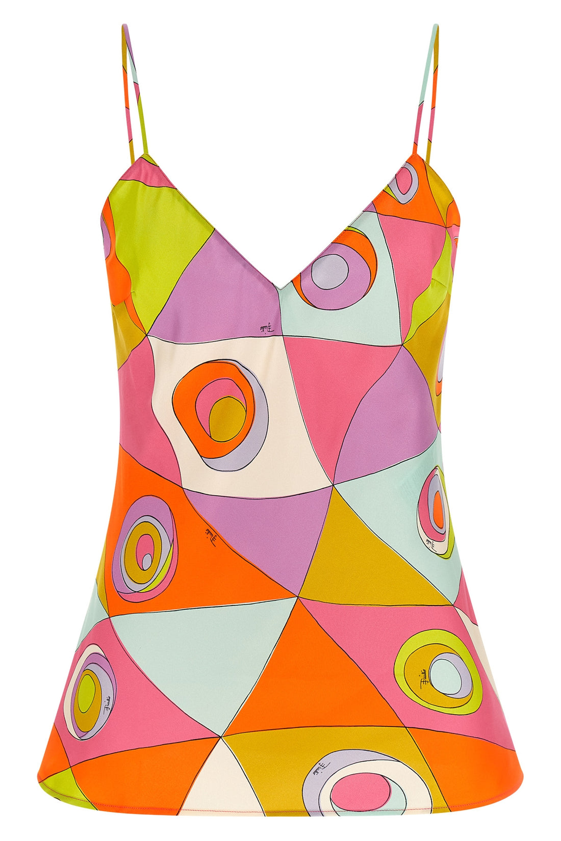 PUCCI 42 all-over print silk twill top