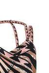 all over soleil print silk twill scarf top