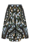 all over manuba print wide sarong print silk twill pants