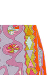 the pucci pure silk twill wrap-up miniskirt defines the silhouette through a sar