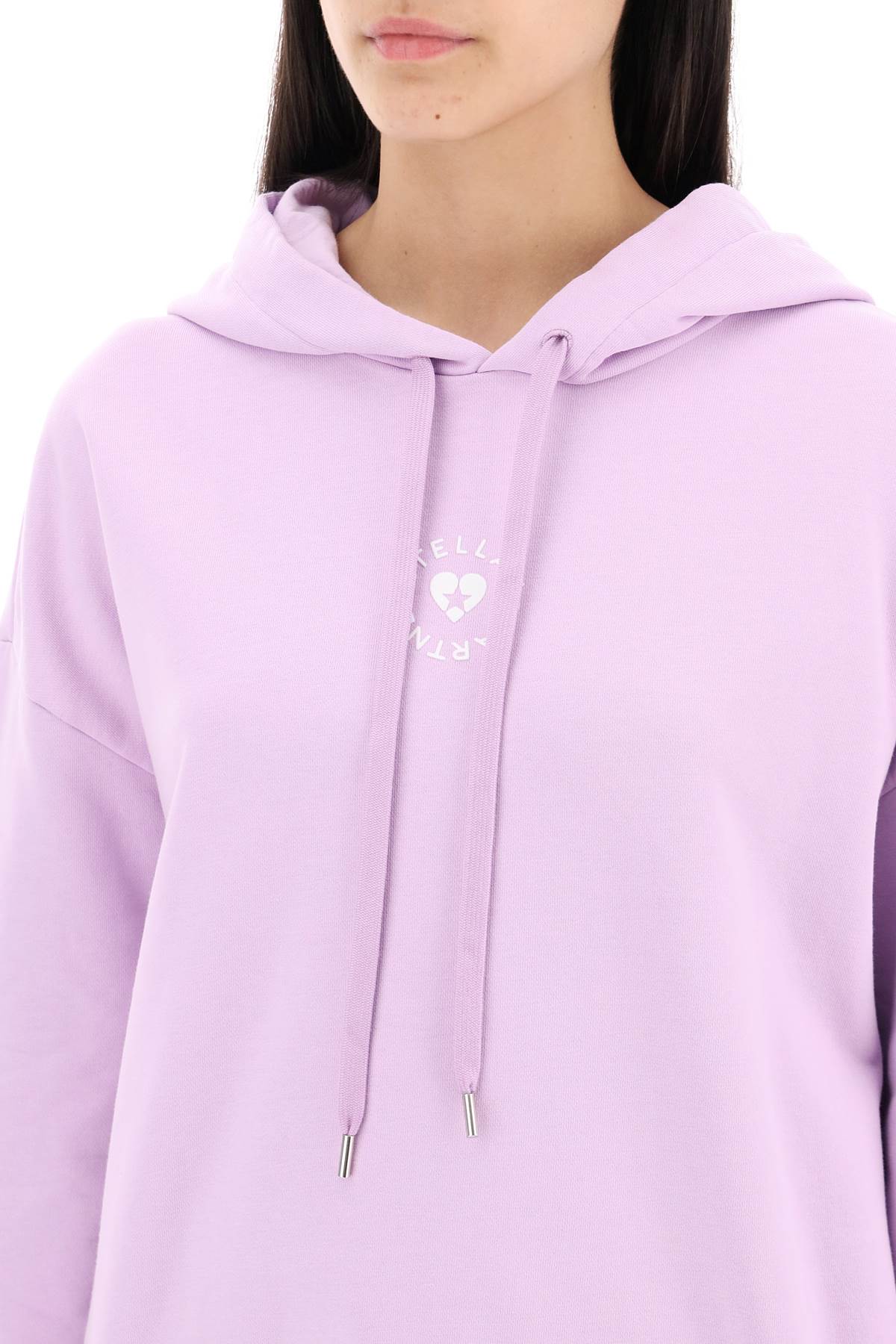 iconic mini heart hooded sweatshirt