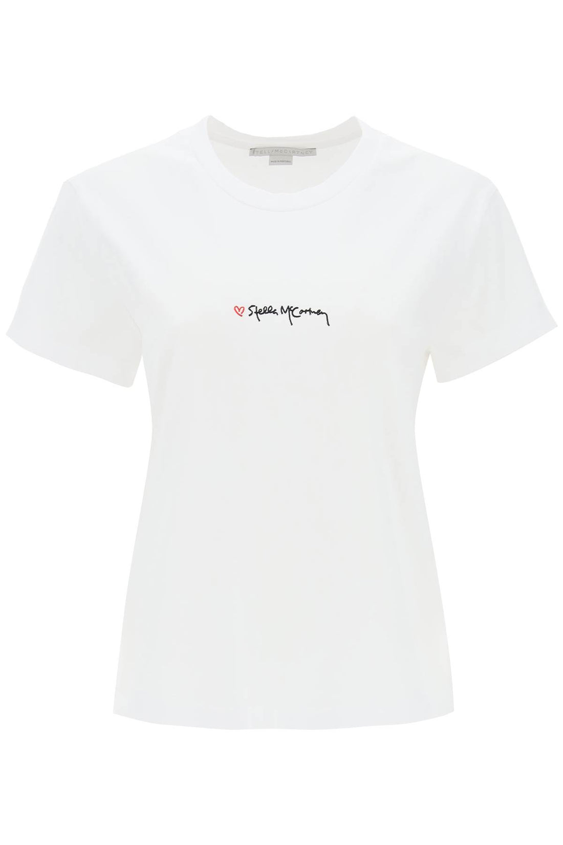 t-shirt with embroidered signature