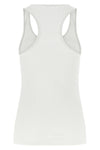 sleeveless top in stretch cotton