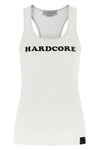 sleeveless top in stretch cotton