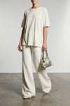 t-shirt in linen blend
