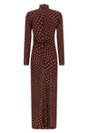 the stella mccartney long dress defines a tight silhouette through a precise sar