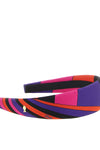 the pucci headband defines the vibrant aesthetics of the maison through a rounde