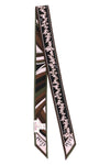 the pucci scarf stands out for its elongated silhouette