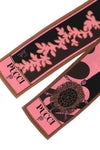 the pucci bandeau scarf stands out for its elongated silhouette and precisely fi