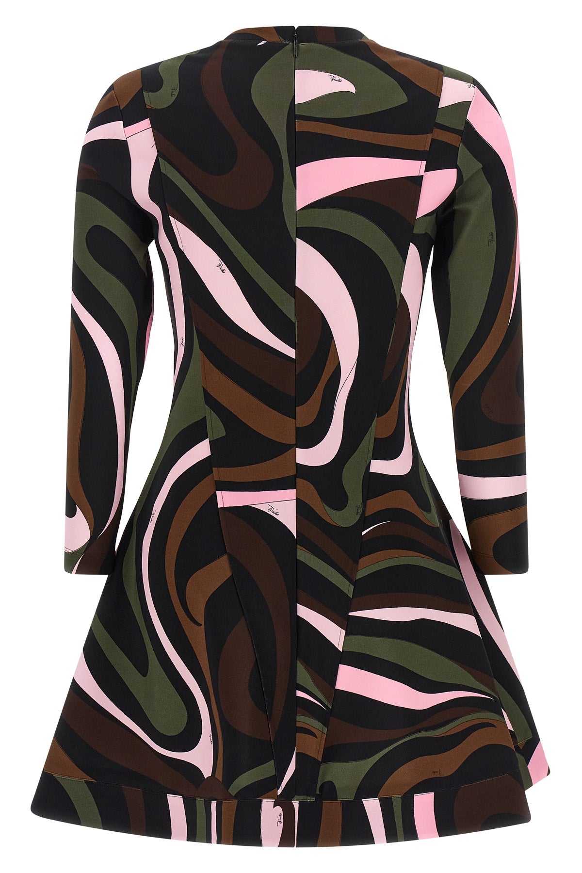 the pucci mini dress defines a structured silhouette through impeccable sartoria