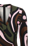 the pucci mini dress defines a structured silhouette through impeccable sartoria