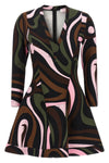 the pucci mini dress defines a structured silhouette through impeccable sartoria