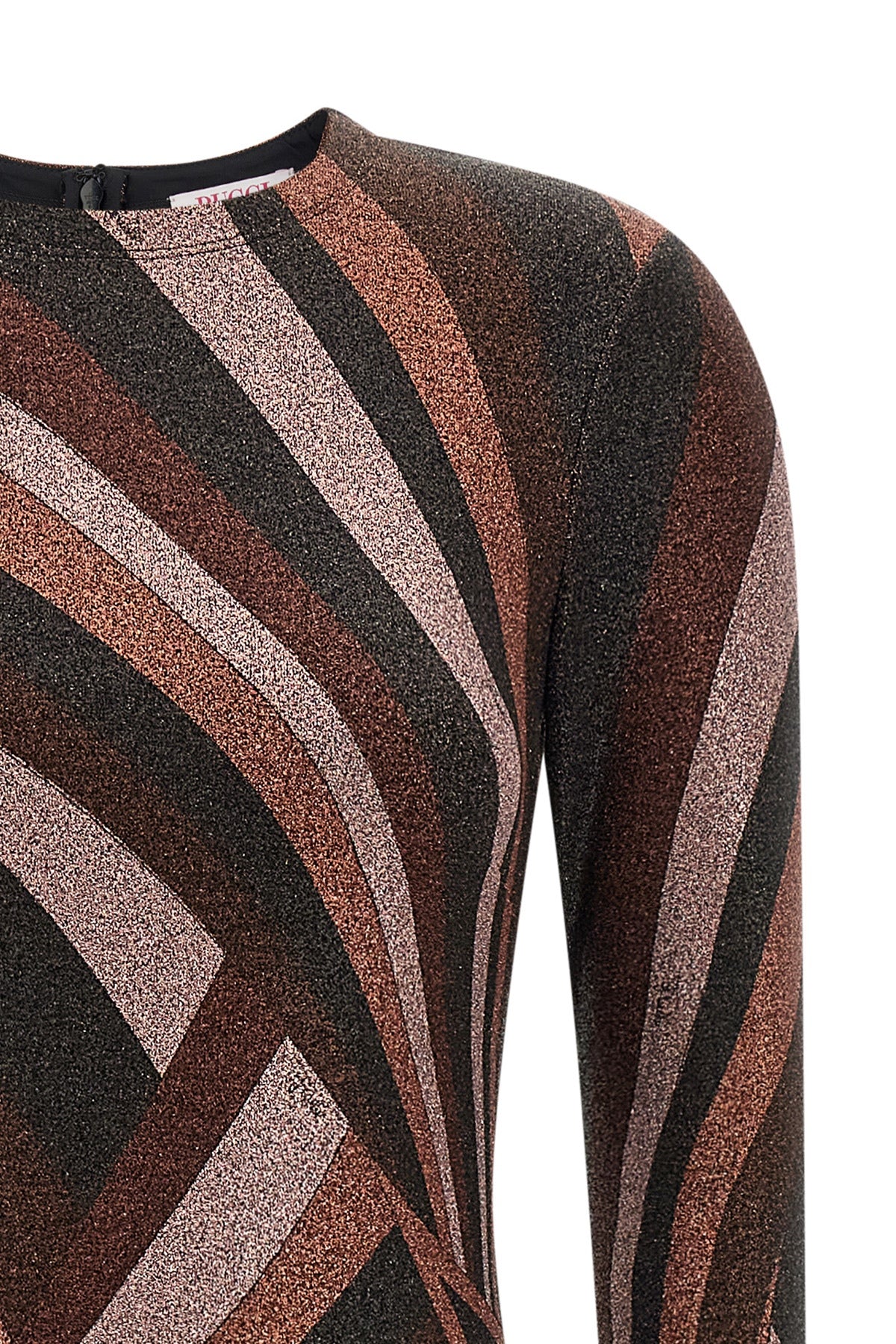 the pucci midi dress defines a sophisticated silhouette through a sartorial cons