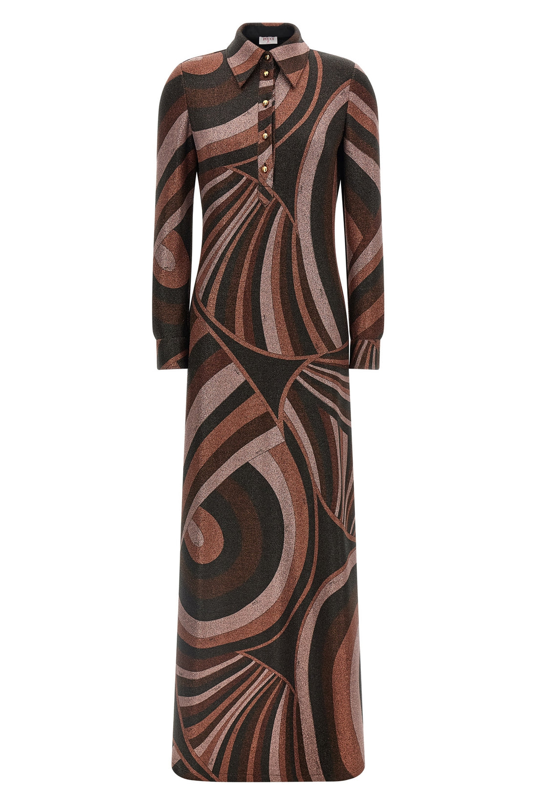 PUCCI 44 the long pucci dress defines a tight silhouette through a sophisticated processi