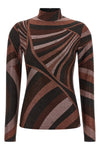 the pucci jersey defines a tight silhouette through a sophisticated processing i