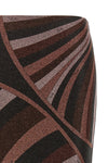 the pucci midi skirt defines a tight silhouette through a sophisticated processi