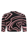 the pucci wool blend cropped cardigan defines a new concept of tailored knitwear