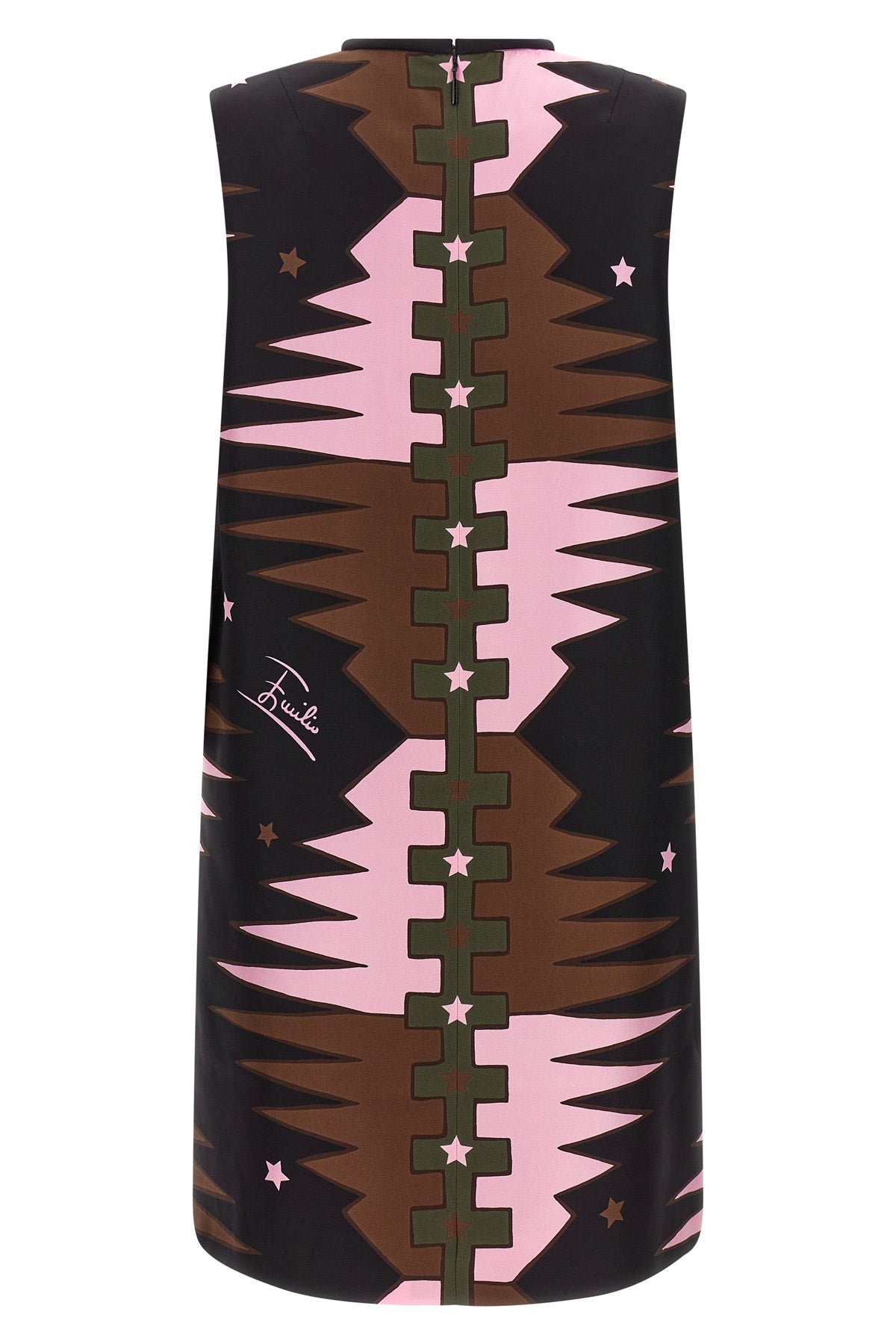 the pucci mini dress defines an essential silhouette through a rigorous straight